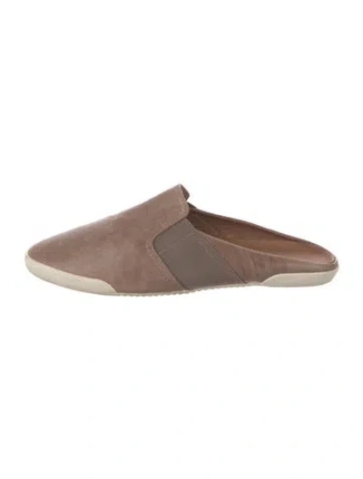 Pre-owned Frye Leather Mules In Brown