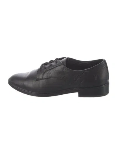 Pre-owned Frye Leather Oxfords In Black