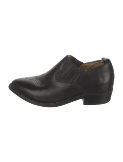 Pre-owned Frye Leather Oxfords In Black