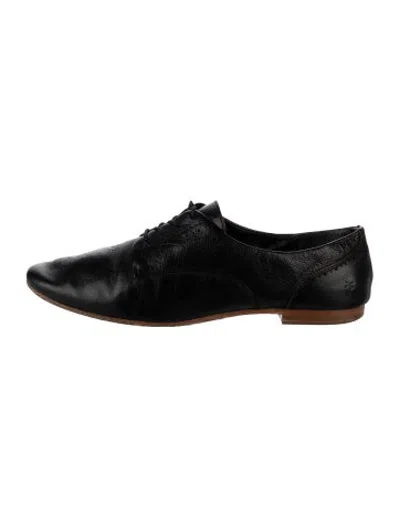 Pre-owned Frye Leather Oxfords In Black