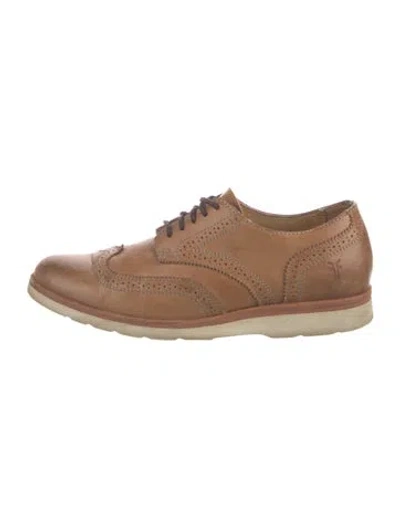 Pre-owned Frye Leather Oxfords In Neutral