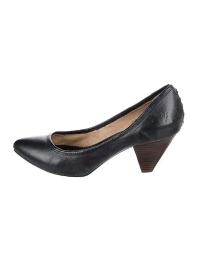 Pre-owned Frye Leather Pumps In Blue