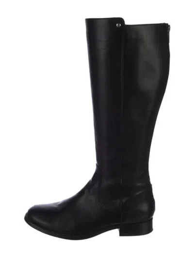 Pre-owned Frye Leather Riding Boots In Black