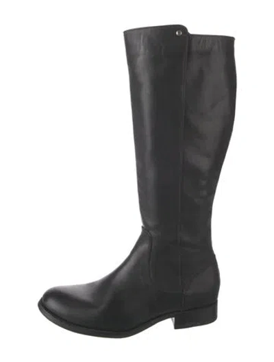 Pre-owned Frye Leather Riding Boots In Black