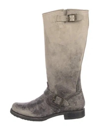 Pre-owned Frye Leather Riding Boots In Black/neutrals