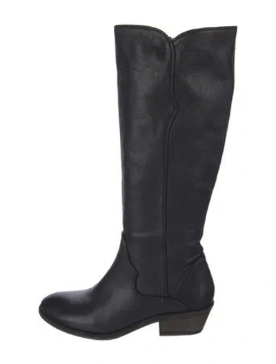 Pre-owned Frye Leather Riding Boots In Blue