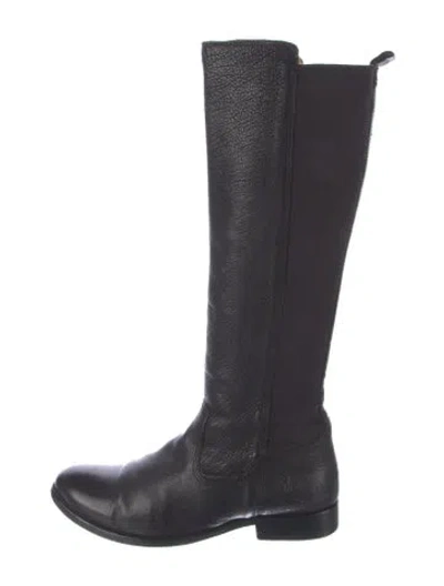 Pre-owned Frye Leather Riding Boots In Blue