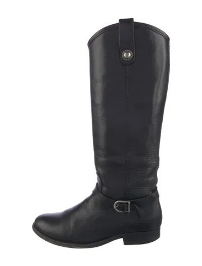 Pre-owned Frye Leather Riding Boots In Blue