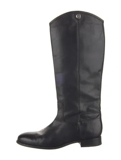 Pre-owned Frye Leather Riding Boots In Blue