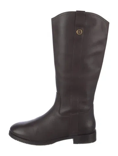 Pre-owned Frye Leather Riding Boots In Brown