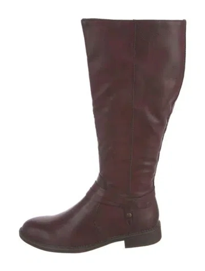 Pre-owned Frye Leather Riding Boots In Brown
