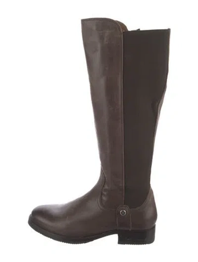 Pre-owned Frye Leather Riding Boots In Brown