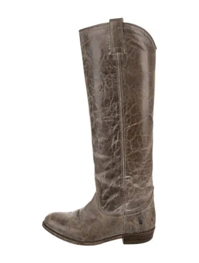 Pre-owned Frye Leather Riding Boots In Brown