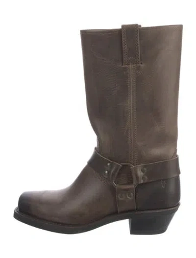 Pre-owned Frye Leather Riding Boots In Brown