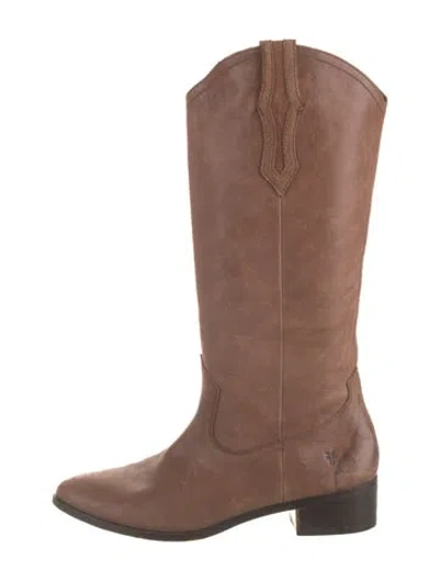 Pre-owned Frye Leather Riding Boots In Multi