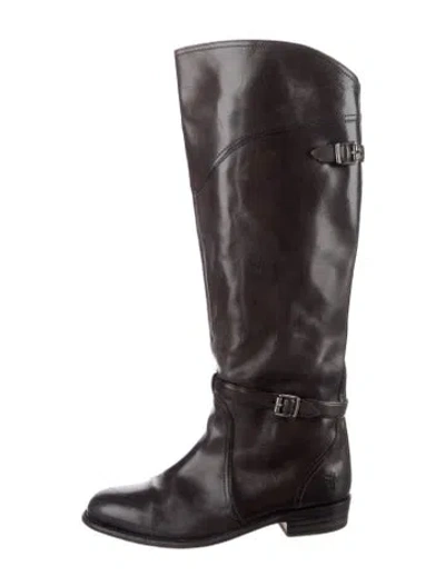 Pre-owned Frye Leather Riding Boots In Multi