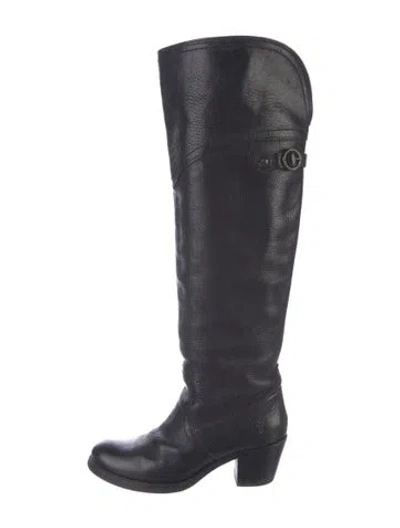 Pre-owned Frye Leather Riding Boots In Multi