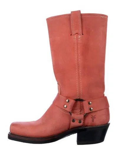 Pre-owned Frye Leather Riding Boots In Orange