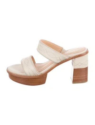 Pre-owned Frye Leather Sandals In Brown