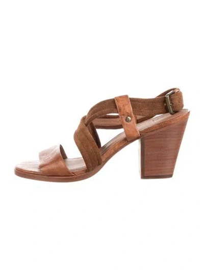 Pre-owned Frye Leather Sandals In Pink
