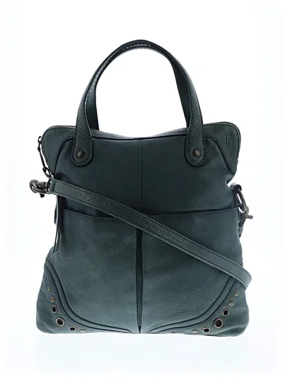 Pre-owned Frye Leather Satchel In Blue