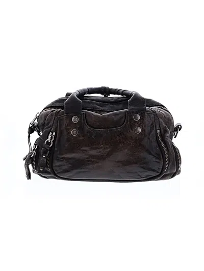 Pre-owned Frye Leather Satchel In Brown
