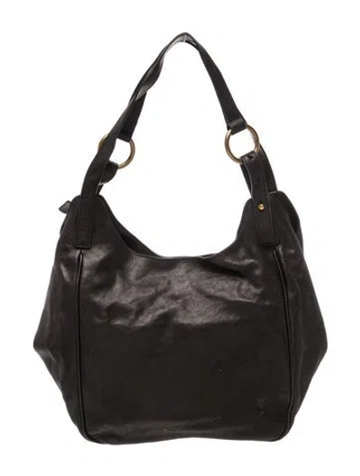 Pre-owned Frye Leather Shoulder Bag In Black