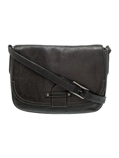 Pre-owned Frye Leather Shoulder Bag In Black