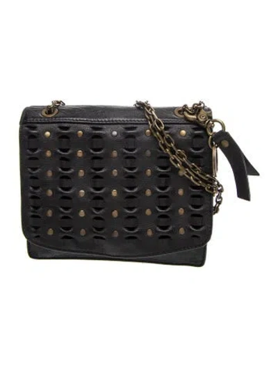 Pre-owned Frye Leather Shoulder Bag In Black