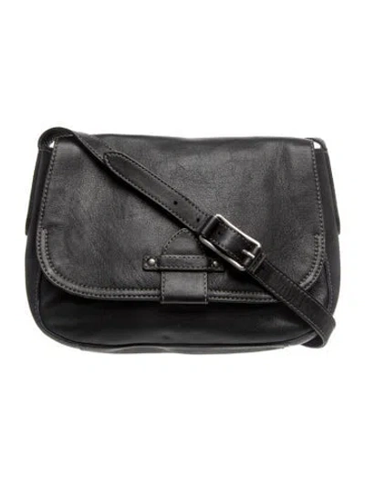 Pre-owned Frye Leather Shoulder Bag In Black