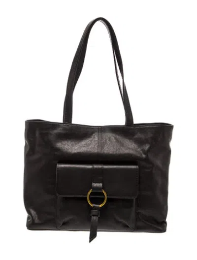 Pre-owned Frye Leather Shoulder Bag In Black