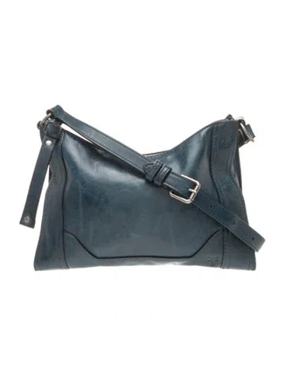 Pre-owned Frye Leather Shoulder Bag In Blue