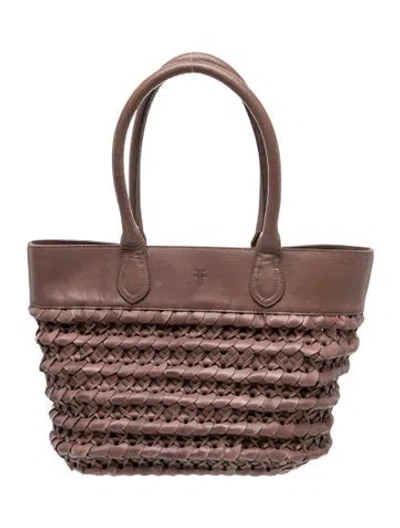 Pre-owned Frye Leather Shoulder Bag In Brown