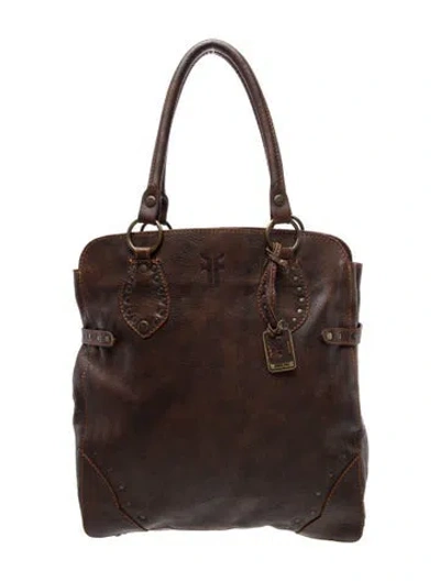 Pre-owned Frye Leather Shoulder Bag In Brown