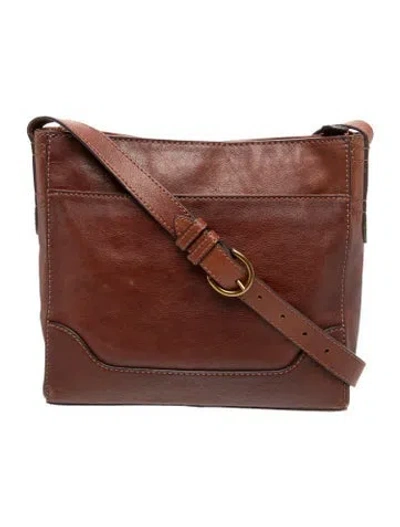 Pre-owned Frye Leather Shoulder Bag In Brown