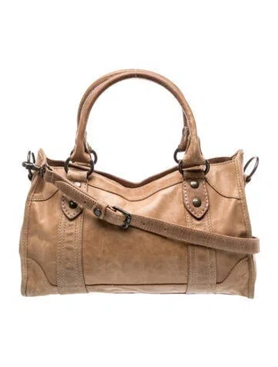 Pre-owned Frye Leather Shoulder Bag In Brown