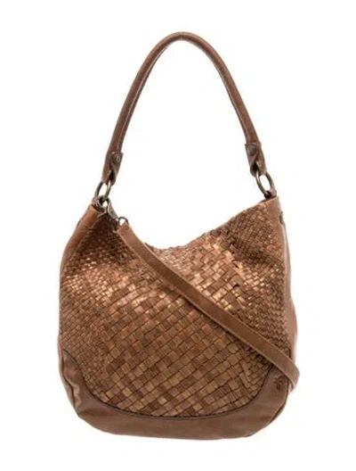 Pre-owned Frye Leather Shoulder Bag In Brown