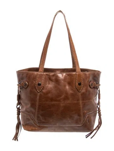 Pre-owned Frye Leather Shoulder Bag In Brown