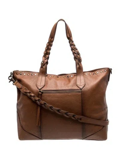 Pre-owned Frye Leather Shoulder Bag In Brown