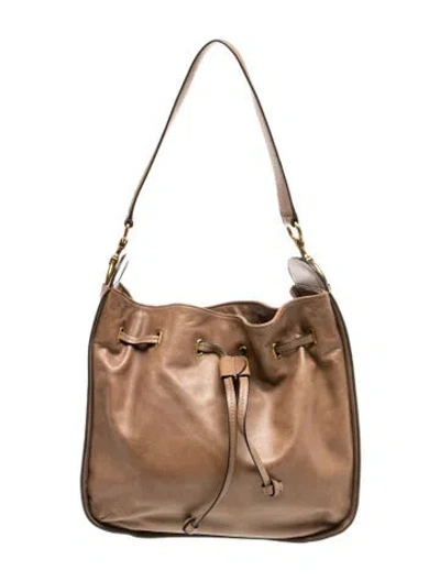 Pre-owned Frye Leather Shoulder Bag In Brown