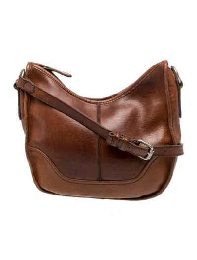 Pre-owned Frye Leather Shoulder Bag In Brown