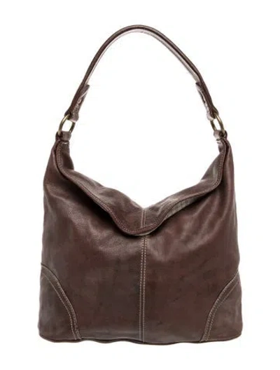 Pre-owned Frye Leather Shoulder Bag In Brown