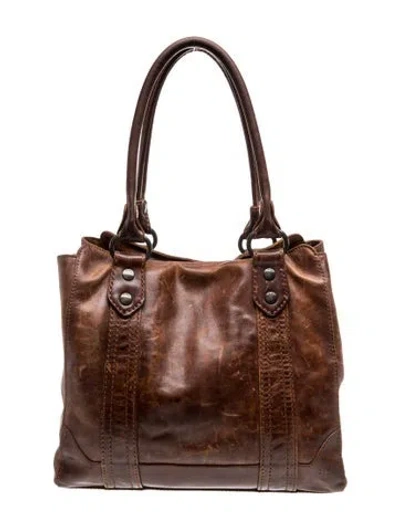Pre-owned Frye Leather Shoulder Bag In Brown