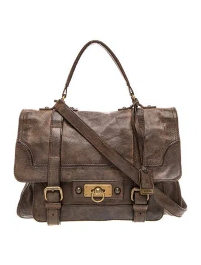 Pre-owned Frye Leather Shoulder Bag In Brown