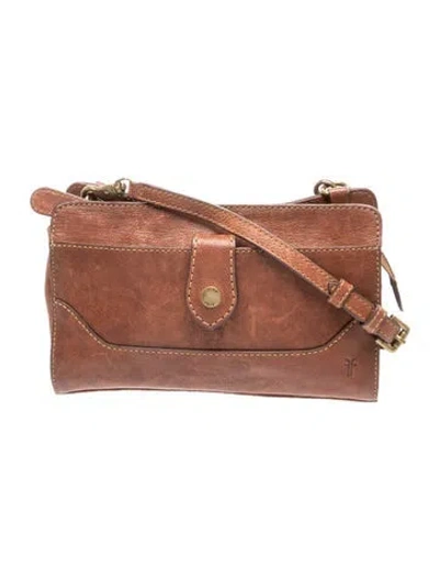 Pre-owned Frye Leather Shoulder Bag In Brown