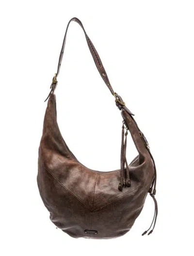 Pre-owned Frye Leather Shoulder Bag In Brown