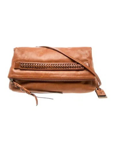 Pre-owned Frye Leather Shoulder Bag In Brown