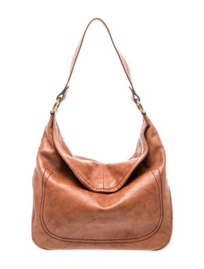 Pre-owned Frye Leather Shoulder Bag In Brown