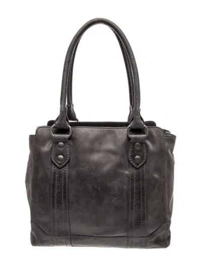 Pre-owned Frye Leather Shoulder Bag In Grey