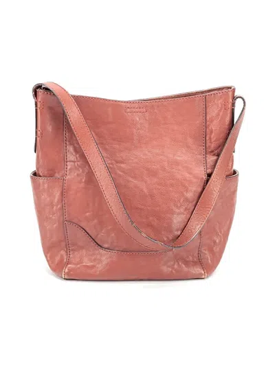 Pre-owned Frye Leather Shoulder Bag In Pink